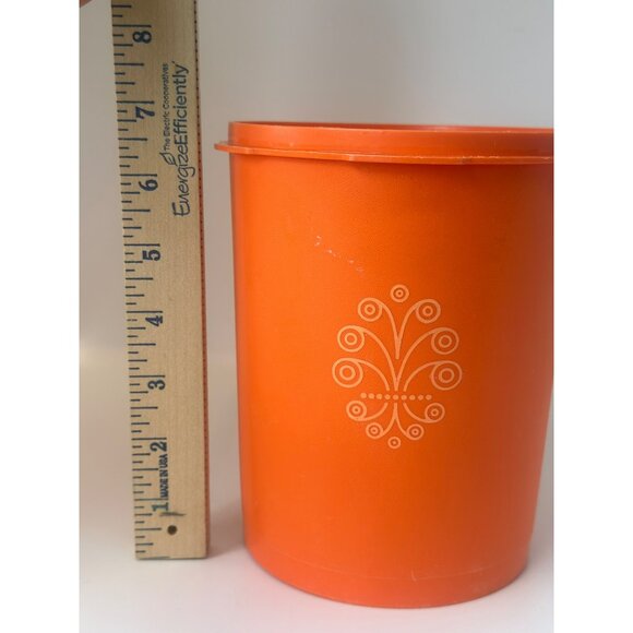 VTG Tupperware Harvest Servalier Canister 6.75" Plastic Container No Lid 809-6 - Picture 8 of 9